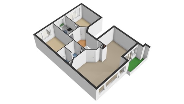 Floorplan - Vroesenlaan 14C, 3039 DT Rotterdam
